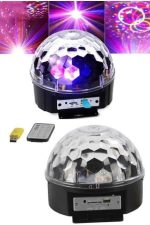 LED Светло Диско Топка со Bluetooth Звучник и USB Музички Плеер со Далечинско - Image 3