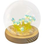LED светлосна лале во стаклена купа