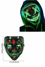 LED Светлосна Неонска Маска за Ноќта на Вештерките - Image 5
