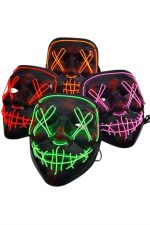 LED Светлосна Неонска Маска за Ноќта на Вештерките - Image 3