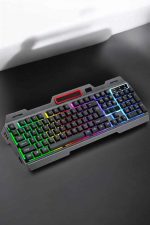 LED Осветлен Играчки Клавијатура со USB Влез RGB Осветлена Q Клавијатура со Миш подарок