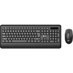 LENOVO LECOO Q Безжичен Црн Мултимедијален Клавијатура/Мајс Сет KW202