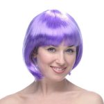 Лила Краток Модел Парти Перука Кут Сак