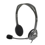 Logitech H111 981-000593 Стерео Микрофонски Хедсет Сив