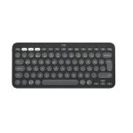 LOGITECH K380S ПЕБЛ КЛАВИЈАТУРА ЗА ПОВРЗУВАЊЕ НА 2 УРЕДИ ГРИ 920-011859