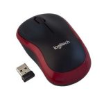 LOGITECH M185 Безжичен USB глувче Црвено