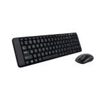 Logitech MK220 Q Безжична Црна Мултимедијална Клавијатура/Мајка Сет 920-003163