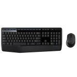 Logitech MK345 Q Безжична Usb Црна Мултимедијална Клавијатура/Мајка Сет 920-006514