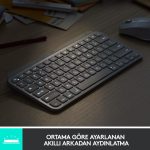 LOGITECH MX KEYS MINI MINIMALIST КАБЛОСУЗ BLUETOOTH АЈДИНАТЛИ Q TR КЛАВИЈАТУРА ЦРНА 920-010504 - Image 2