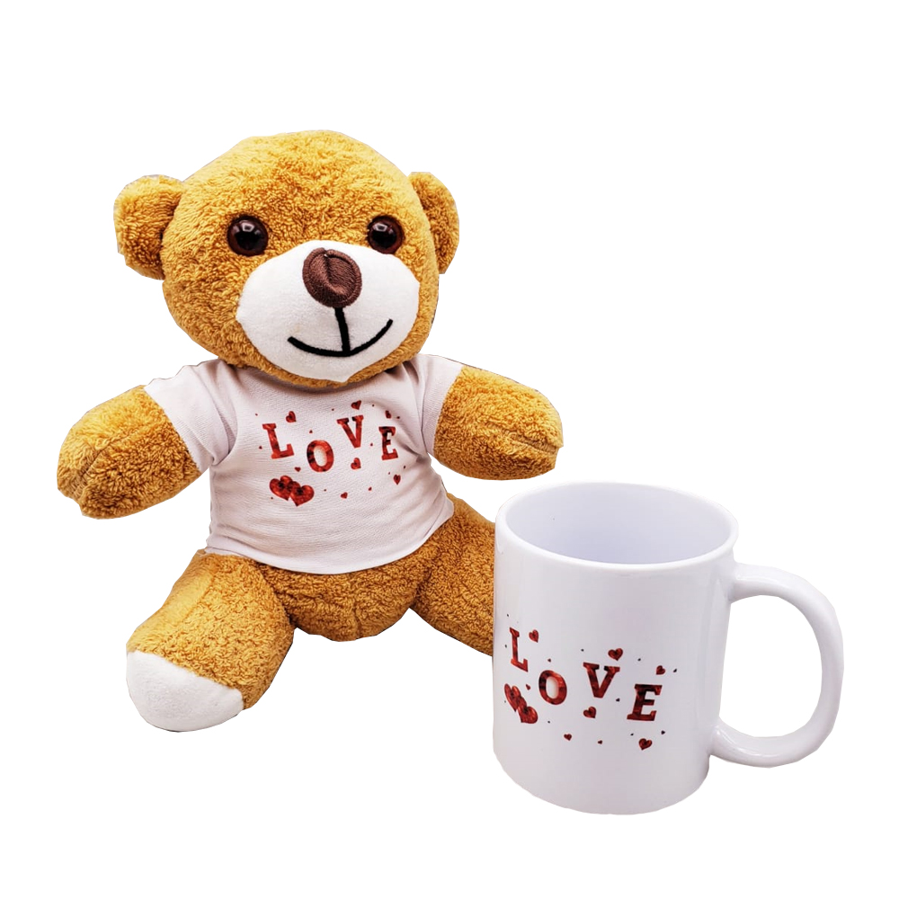 love-baskili-kahverengi-ayi-30998_1.jpg Love Печатиран Кафенав Медвед и Чаша Подарок Комплет - Image 1