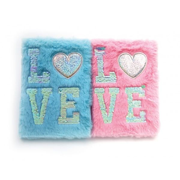 love-tasarimli-pelus-hatir-26847_1.jpg LOVE Дизајниран Пелуш Хатирна Дефтер - Image 1
