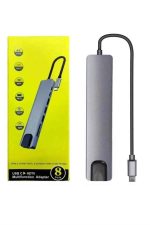 Macbook Pro/air Компактен USB Type-C 8 во 1 Хаб Претворувач - Image 4