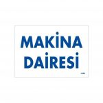 Предупредувачка Табла за Машинска Соба 17,5x25 KOD:1653