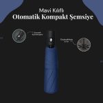 Сина автоматска компакта чадор