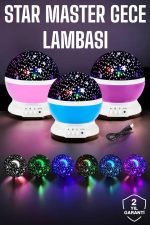 Сина и Виолетова Светлосна Star Master Проекциска Лампа - Image 2