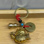 Метална среќа и благосостојба мачка ключодржач Модел 1