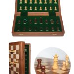 Шаховска Игра со Микнатис и Дрвена Кутия 30 см