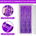 Мор Екстра Метализиран Сачакли Заден Фон Завеса