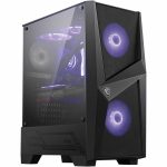 MSI MAG FORGE 100M ЗАШТИТНО СТАКЛО 2X120MM 1X120MM ARGB ФАН PSU НИКОЈ ГЕЈМИНГ ЦРНА КУТИЈА