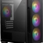 MSI MAG Forge M100A 600W 80+ Акралик страничен панел 3x120mm 1x120mm Авто RGB Вентилатор mATX Играчки Компјутер Куќиште