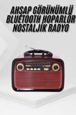 Nostalgi Радио Bluetooth Звучник USB-SD Карта Влез LED Фенер Светло Батерија - Image 2