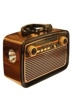 Nostalgi Радио Bluetooth Звучник USB-SD Карта Влез LED Фенер Светло Батерија - Image 5