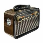 Nostalgi Радио Bluetooth Звучник USB-SD Карта Влез LED Фенер Светло Батерија