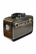 Nostalgi Радио Bluetooth Звучник USB-SD Карта Влез LED Фенер Светло Батерија