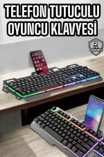 Играчка тастатура Q Тастатура RGB со подарок глувче - Image 2