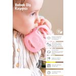 Розев силиконски закачалка за заби за бебиња - Image 2