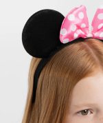 Розов фионкли Minnie Mouse тиара - Image 2