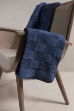 Plaid Indigo Единечен Ќебе 160x220 - Image 5