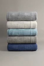 Plaid Indigo Единечен Ќебе 160x220 - Image 6