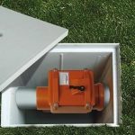 ПВЦ Повратен вентил за отпадни води 125 mm со брава