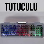 Q Клавијатура RGB Осветлена Клавијатура И Миш Сет Со Жичен Миш Како Подарок