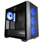 RAMPAGE CRAFT TEMPERLИ ГЛАС+МЕШ Црн ARGB ФАН+TYPE-C ATX MID-T GAMING КУЌИШТЕ