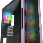 RAMPAGE RADIANT V1 TEMPERLИ ГЛАС+МЕШ 4xARGB ФАН+HUB E-ATX EXCLUSIVE GAMING КУЌИШТЕ ЦРНО