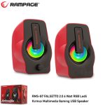 RAMPAGE RMS-G7 FALSETTO 1+1 6 W USB 5V RGB LEDLI Црвен Хопарлер