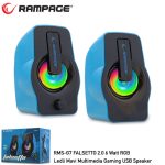 RAMPAGE RMS-G7 FALSETTO 1+1 6 W USB 5V RGB LEDLI Син Хопарлер
