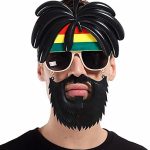 Rasta Перука со Очила на Боб Марли