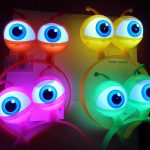 Ренгаранка 3 различни функции LED светлосен космички венец