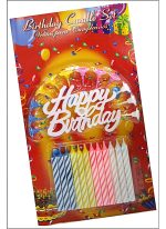 Шарени Рожденденски Свеќи Happy Birthday - Image 2