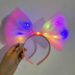 Ренгаренк LED Ишикли Фијонк Тул Парти Тачка Розова - Image 2