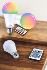 RGB LED Ламба LED Светло Ампула Со Менување Бои 100 Ват - Image 3