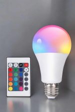 RGB LED Ламба LED Светло Ампула Со Менување Бои 100 Ват - Image 5