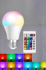 RGB LED Ламба LED Светло Ампула Со Менување Бои 100 Ват - Image 4