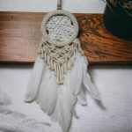 Rüya Kovan Dream Catcher Бело Птиче Перо - Image 2