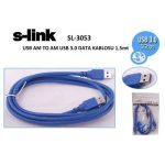 S-LINK SL-3053 AM TO AM USB 3.0 (1.5 Метри) ДАТА КАБЛОС