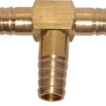 Жолт месинг Т-спојка за црево 8 mm