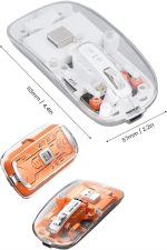 Тивок Клик Двојен Мод Bluetooth И Приемник Прозрачна Мишка - Image 5